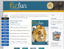 Tablet Screenshot of filzfun.de